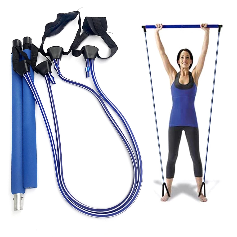 exercise adjustable portable pilates stick kit