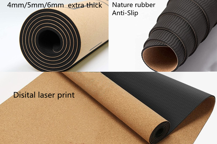  Cork Yoga Mat rubber