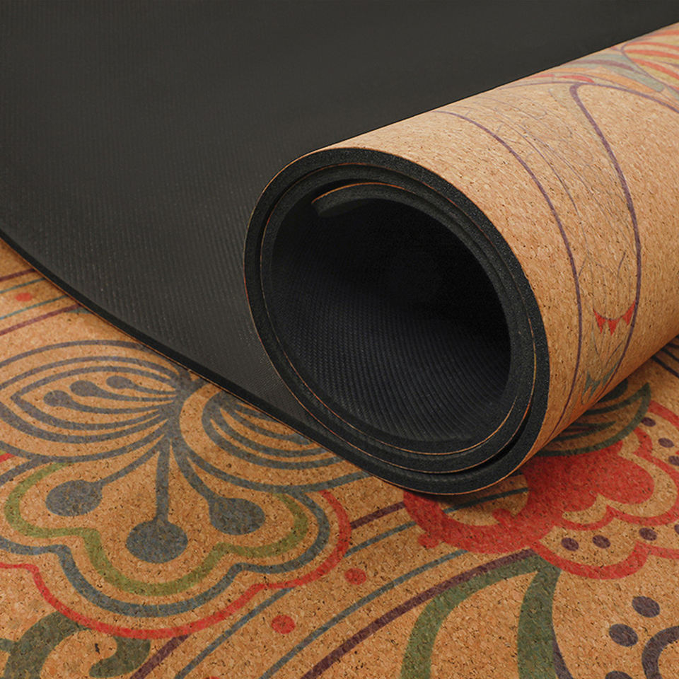 The rubber yoga mat is degradable