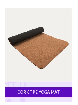 Production of cork yoga mat