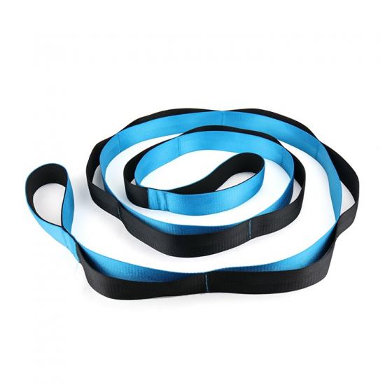 yoga stretching strap with loops